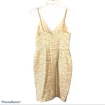 Axara Paris Linen Blend Faux Wrap Mini Cocktail Dress Size8 EU40 Metallic Thread Size 8 Photo 9