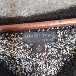 Barefoot Dreams  Black and White Snowflake Sweater Fair Isle Womens 1x Photo 1