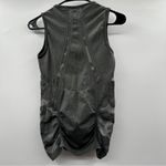 Athleta  Camo Gray Fastest Track Sleeveless‎ Muscle Ruched Tank Top Size XS Photo 5