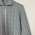 The Seea Seafoam Quilted Pullover Coat Jacket Blue Photo 3