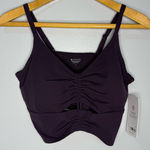 Athleta NEW  Cinch Longline Sports Bra Deep Purple D-DD | L Photo 0