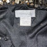 Siren Lily  Womens Medium Gold Sequin Sparkly Gold Dress Photo 2