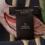 Ann Taylor‎ Sheath Midi Dress Roseate Spoonbill Flamingo Novelty Bird Print 16 Blue Photo 7