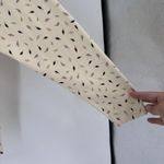 Vintage LL Bean Women’s S Off White Fall Leaves Cotton Long Sleeve Shirt Autumn Tan Photo 9