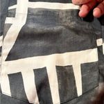 ZARA Twist Crop Charcoal/Cream Abstract Tropical Print Resort Wear Top Sz XS🧡 Photo 9