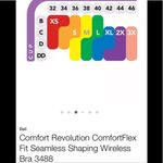 Bali  White Comfort Revolution Wire Free Bralette L Large Photo 7