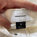 Current/Elliott  The Vanessa Jean Size 31 Winter White Out Denim Flare Cotton New Photo 9