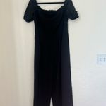 Gal Meets Glam  Black bow Off-Shoulder Jumpsuit size 12 Photo 1