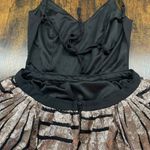 Miss Avenue gold sequin crisscross back dress SZ M Photo 9