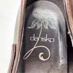 Dansko  Brown Leather Studded Wedge Mary Jane Heels Women’s 8.5 Platform Clog Photo 4