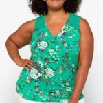 Daniel Rainn NWT  green floral lace tank top size 2X Photo 0