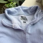 Real Work Pastel Purple Quarter-Zip Sweatshirt Photo 2