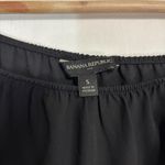 Banana Republic  Blouse Womens S Black Sheer Sleeves Whimsigoth Dark Fairy Witchy Photo 5