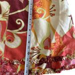 Nanette Lepore Silk Linen Blend Multicolor Ruffle Skirt Size 6 Photo 7