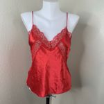 Victoria's Secret Victoria’s Secret Satin Lace Spaghetti Strap Lingerie Top Sz S Red Sexy Tank Photo 1