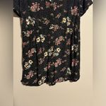Hiatus NWOT  Black and Pink Floral Polka Dot Button Down Romper size small Photo 2