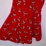 Stradivarius Stradivarious Romper S Red w Daisy Print V Neck Tank Top Shorts Photo 3