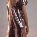 Maeve  Anthropologie Shimmering Pink Sequin Dress Size M Photo 6
