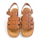 Madewell  FISHERMAN SANDAL BROWN LEATHER PLATFORM SIZE 8‎ 1/2. Photo 3