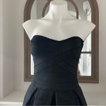 EXPRESS Black Strapless Fit & Flare Dress Size S Photo 5