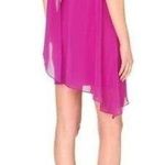 Ted Baker Locie Asymmetric Dress Women’s Size 6 Pink Mini Overlay Sheer Photo 1
