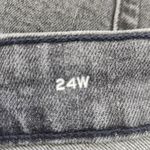 st. john's bay Black Girlfriend Jeans Size 24 Black Mid-Rise Straight Leg Jeans Photo 6