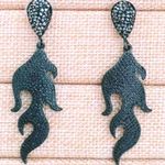 black flame earrings Photo 0