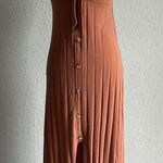 Forever 21 Elegant Rust Button-Down Maxi Dress Photo 0
