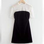 & Other Stories & Other Stories Black Velvet Pearl Top Dress US 6 Photo 1
