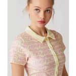 Urban Outfitters  NEW NGOrder Printed Button-Down Romper Size 10 Photo 4