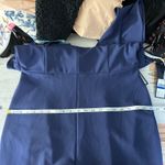 Rachel Rachel Roy Ruffled Sleeve Cropped Jumpsuit Navy Size XL Stretch Blue Photo 13