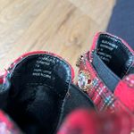 Size 7 chunky heel Chelsea platform boots Red Photo 5