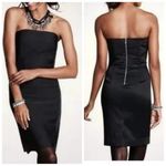 Ann Taylor Panel Georgian Grosgrain Strapless Black Dress NEW Size 2P Photo 1