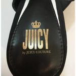 Juicy Couture Y2K Block Heel Logo Sandals J-Girly Black White – Size 9.5 Photo 7