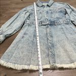 We The Free Free People Chain of Command Pleated Blue Mini Dress Size Large Photo 7