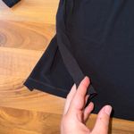 Susan Graver Modern Essentials Black V Neck Long Sleeve Top XLP liquid knit Photo 1