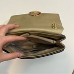 Michael Kors Gold Logo Shoulder Bag Crossbody Purse Photo 4