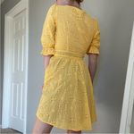 For Love & Lemons  Yellow Eyelet Swing Dress Photo 4
