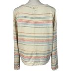 prAna  Medium Cozy Up Suncation Top Striped Long Sleeves Stretch Boat Neck Pocket Photo 3
