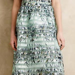 Anthropologie  Maeve Spearmint Organza Skirt Easter Medium Photo 0