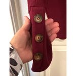 SheIn Women’s Burgundy Red Knitted Top Sz M Photo 2