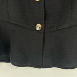 Topshop  Lightweight Button Front V-Neck Peplum Top Feminine‎ Romantic Photo 3