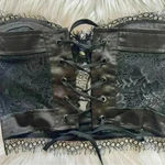 Nasty Gal Express Yourself Corset Top Black Size 4 Photo 6