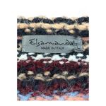 Anthropologie‎ Elsamanda Striped Chunky Sweater Italy Wool Alpaca Women Large Brown Photo 6