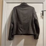 Solitaire  Womens Gray Faux Suede Moto Jacket  sz Medium NWOT Photo 2