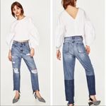 ZARA  mid-rise straight fit jeans Size 2 Photo 1