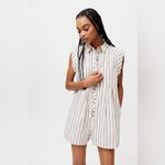 Urban Outfitters ❤️ Zoey Stripe Short Sleeve Playsuit Photo 3