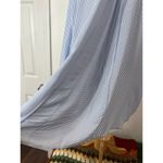 Chico's  Button Down Blouse Womens Size 3 Striped Gold Charm Blue White Photo 5