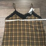 Allison Joy NWT Evereve  Plaid Lace Cami Sz M Photo 3