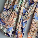 DR2 Patchwork Boho Crochet Long Sleeve Romper White Photo 6